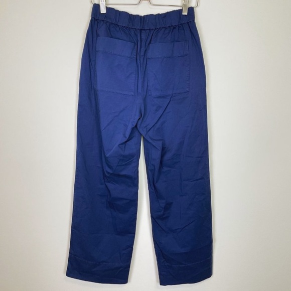 Everlane The Easy Straight Leg High Waist Pant Navy Lapis Blue Size 8 New - Picture 7 of 12